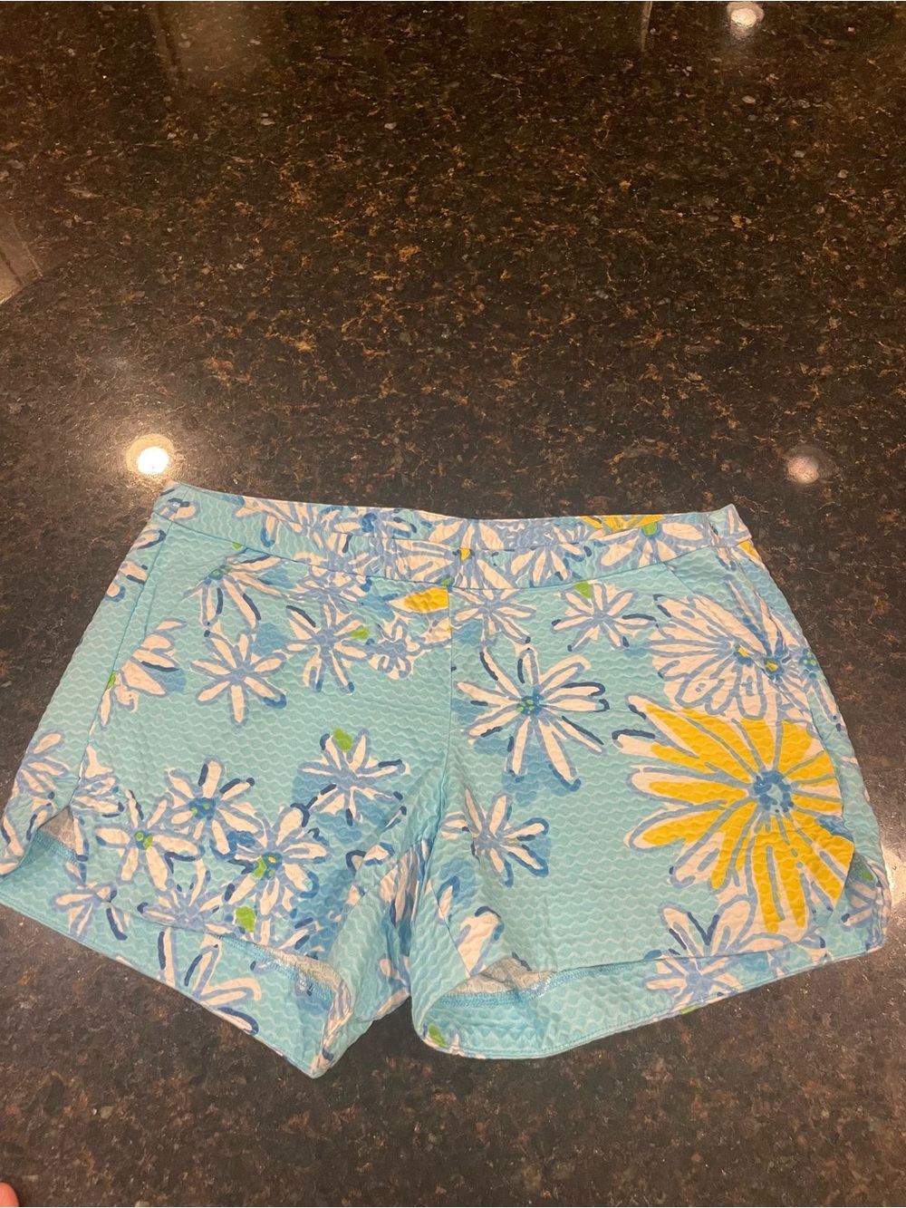 Women's Lilly Pulitzer Light Blue Floral Print Shorts